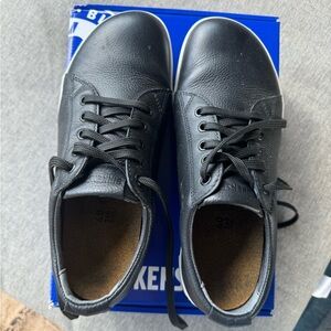 Birkenstock Bend Low Black Leather lace up shoes